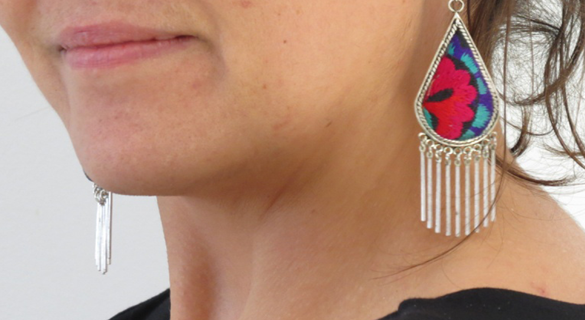 embroidered miao jewellery